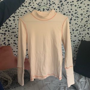 Free People Intimately Peach Sorbet Rickie Top